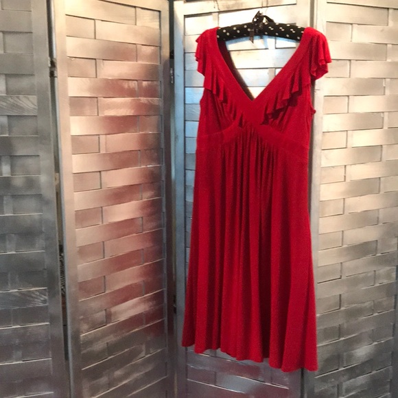 Sleeveless red dress - Picture 1 of 11